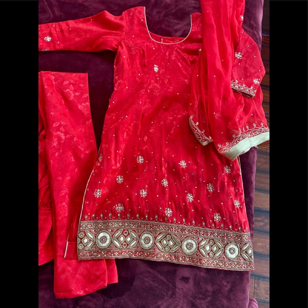 Punjabi Indian Bollywood outfit suit dress- Kids